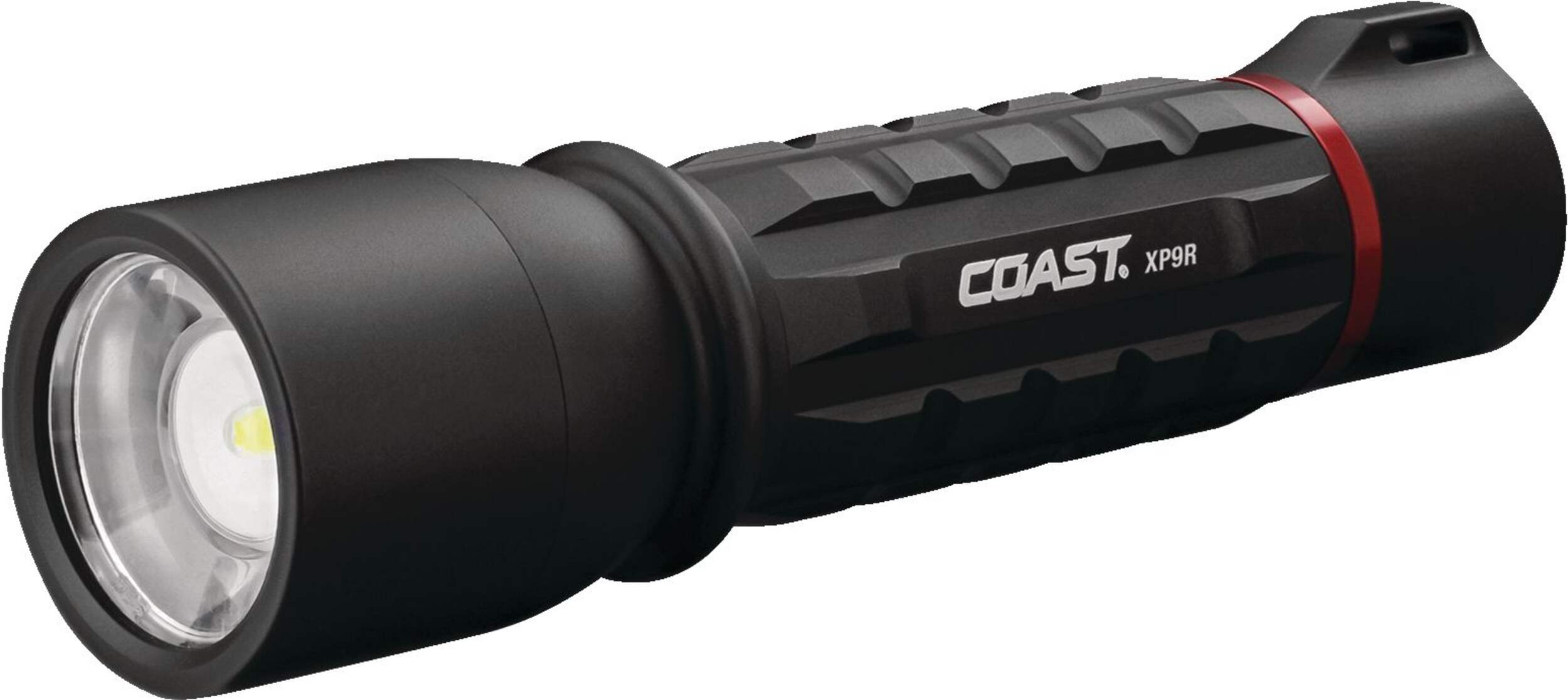 Coast XP9R 1000 Lumens Weatherproof Slide Focusing Handheld Flashlight, Batteries Included, Black