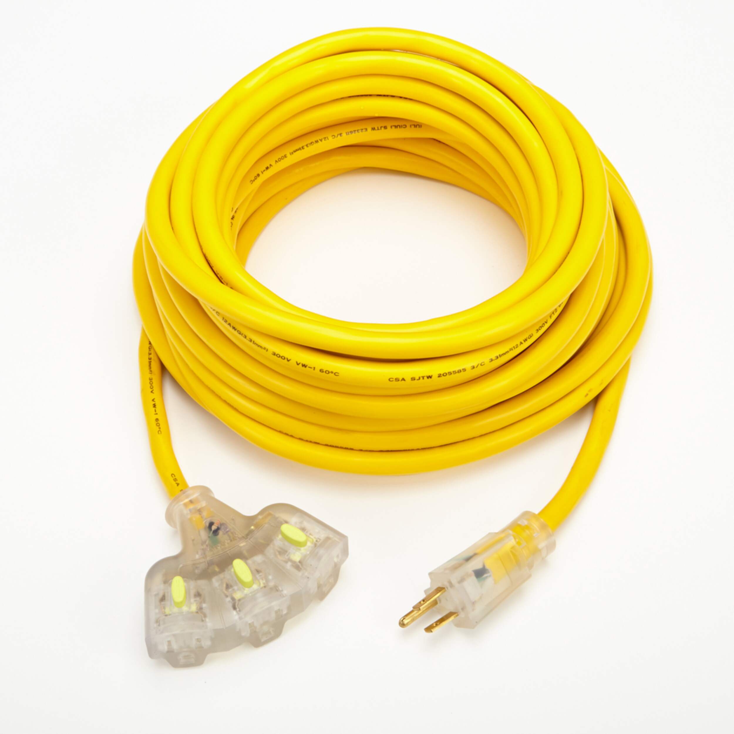 Mastercraft 3-Outlet Outdoor Extension Cord with Lit Fan, 32.8-ft