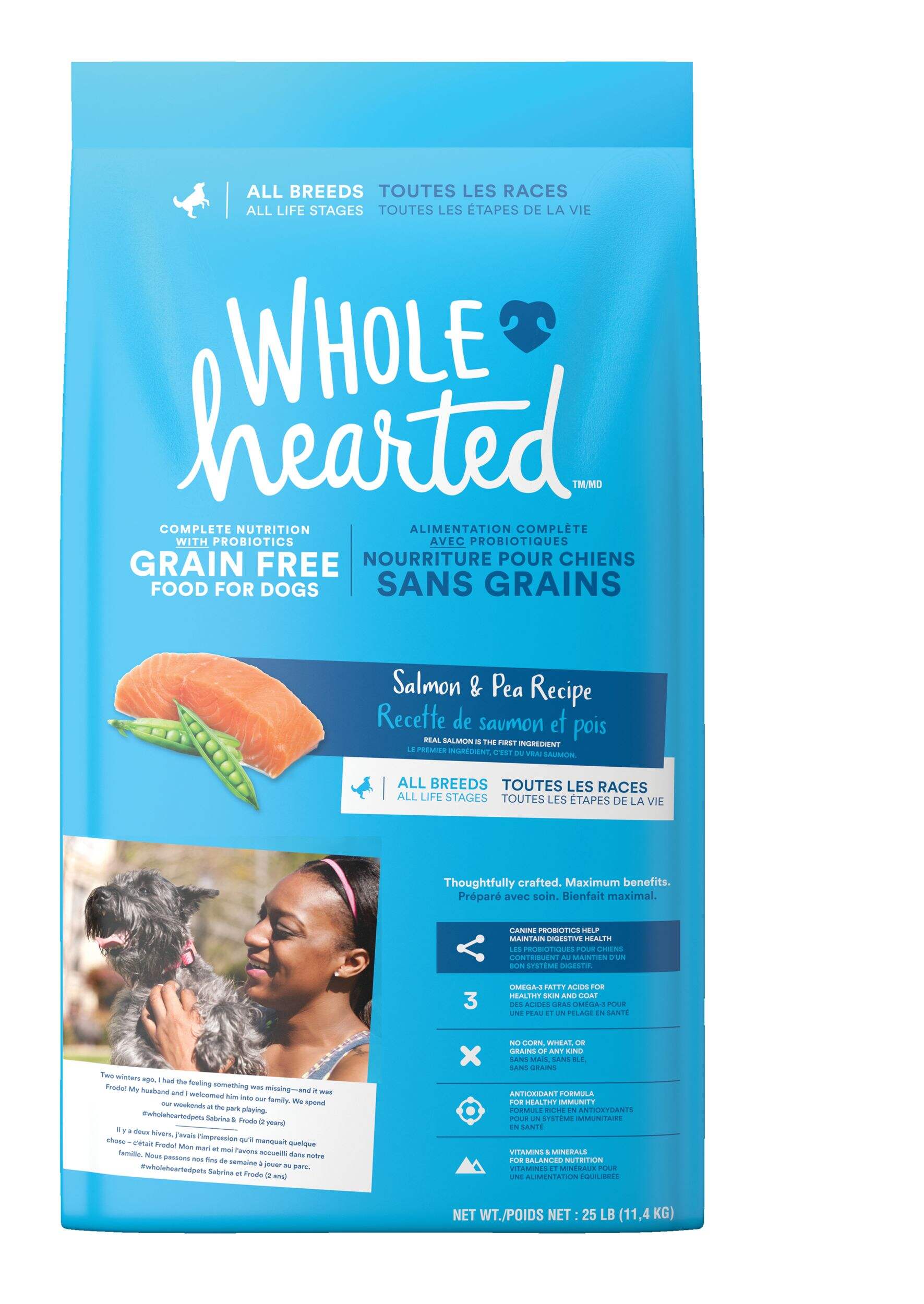 WholeHearted All Life Stages Grain-Free Salmon andÃÂ Pea Dry Dog Food, Assorted Sizes