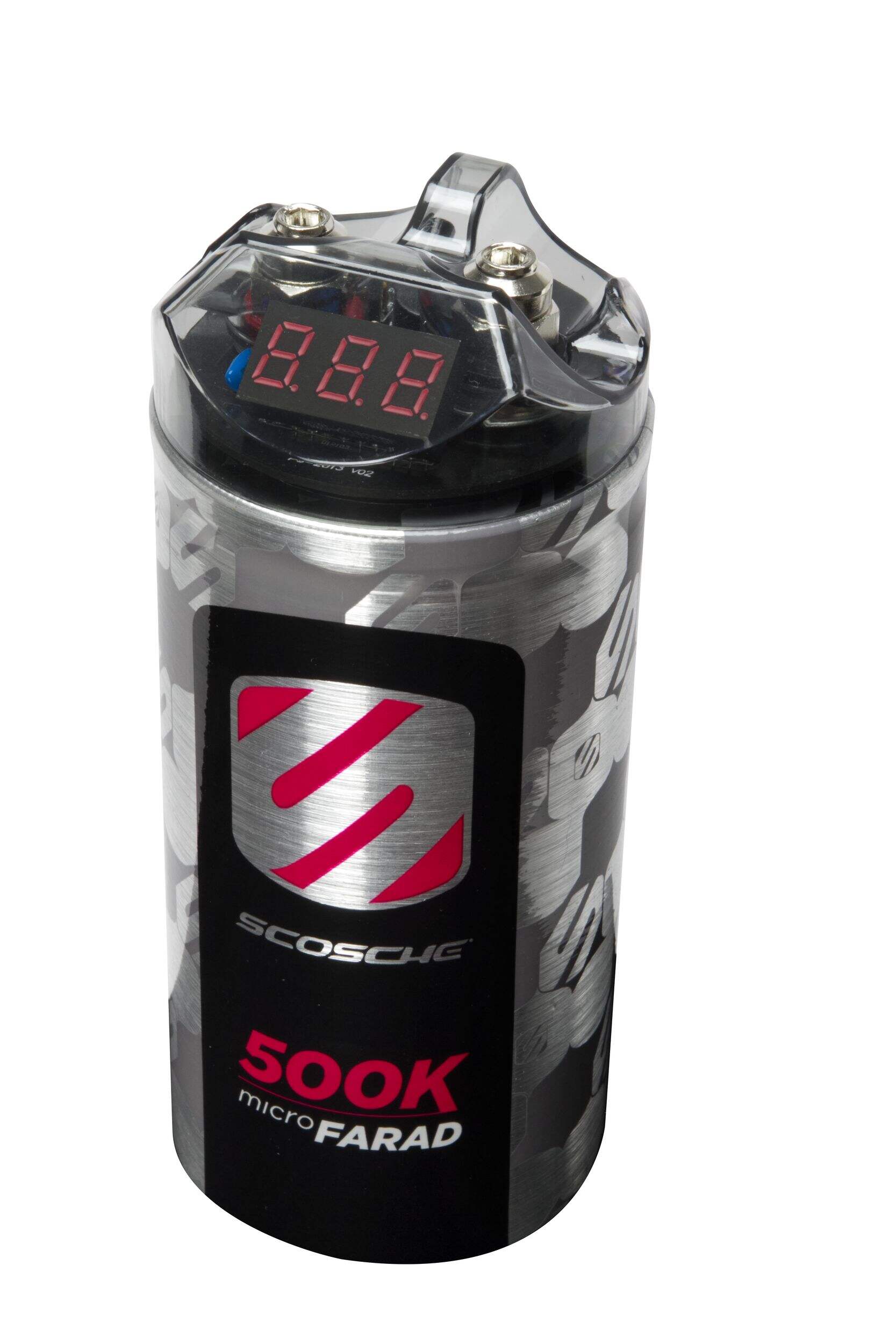 E2 Scosche Farad Digital 20 V Capacitor, LCD Display, Polycarbonate Cover